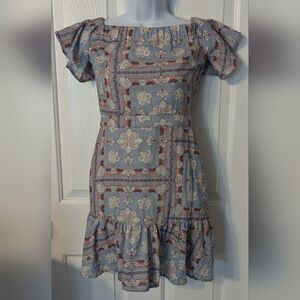 Endless Rose  blue and pink summer dress Sz: XS